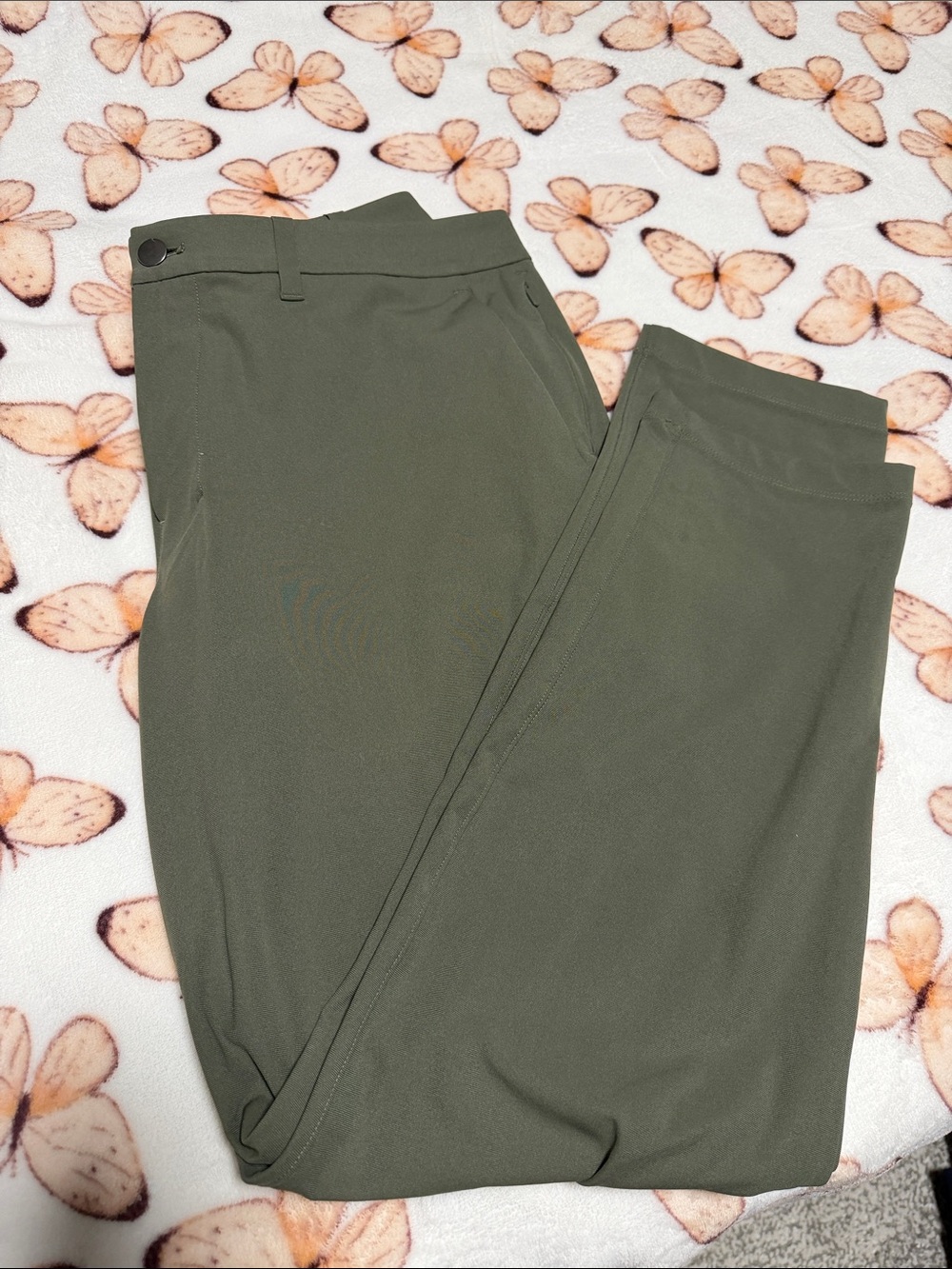 lululemon athletica Olive Green Slim Chinos